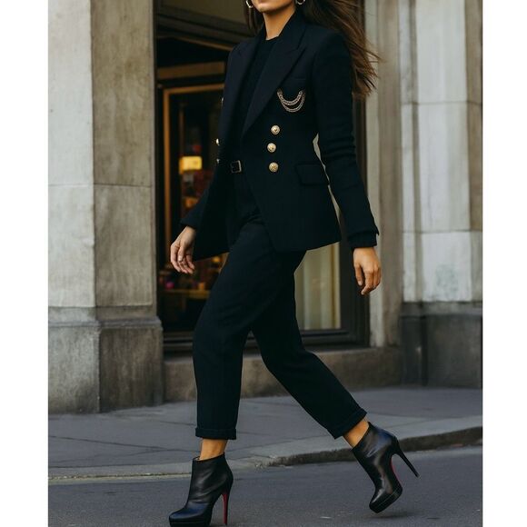 CHRISTIAN LOUBOUTIN Dirdibootie Leather Ankle Boot Size 39.5 US 9 Platform Dirdi - Picture 14 of 14